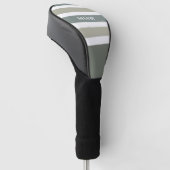 Stripes Muster Benutzerdefinierte Monogramm-Treibe Golf Headcover (angewinkelt)