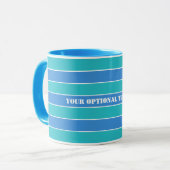 Stripes Muster benutzerdefinierte Tasse (Vorderseite Links)