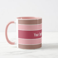 Stripes Muster Benutzerdefinierte Text-Tasse