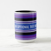 Stripes Muster Benutzerdefinierte Text-Tasse Tasse (Zentrum)