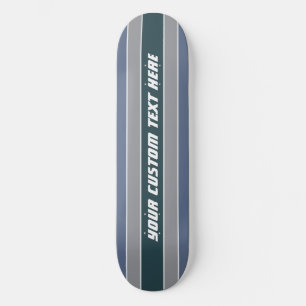 Stripes Muster Benutzerdefinierte Textskateboards Skateboard