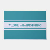 Stripes Muster benutzerdefinierte Textvorlage Fußmatte (Vorderseite)