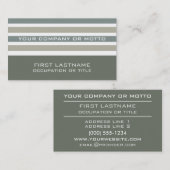 Stripes Muster benutzerdefinierte Visitenkarten Visitenkarte (Vorne/Hinten)