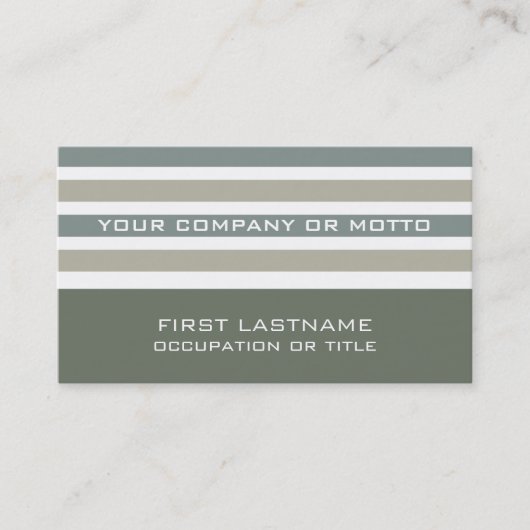 Stripes Muster benutzerdefinierte Visitenkarten Visitenkarte (Vorderseite)