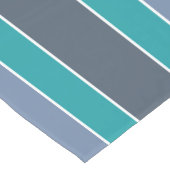 Stripes Muster Benutzerdefinierter Texttablaufrunn Kurzer Tischläufer (Ecke)