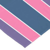 Stripes Muster Benutzerdefinierter Texttablaufrunn Kurzer Tischläufer (Ecke)