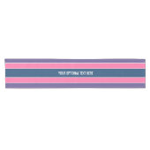 Stripes Muster Benutzerdefinierter Texttablaufrunn Kurzer Tischläufer (Horizontal)