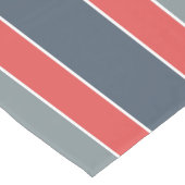 Stripes Muster Benutzerdefinierter Texttablaufrunn Kurzer Tischläufer (Ecke)