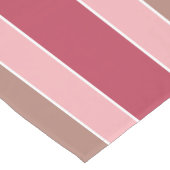 Stripes Muster Benutzerdefinierter Texttablaufrunn Kurzer Tischläufer (Ecke)