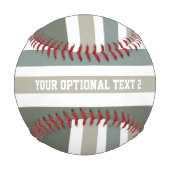 Stripes Muster benutzerdefiniertes Baseball (Rückseite)