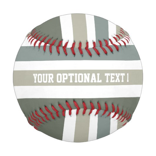 Stripes Muster benutzerdefiniertes Baseball (Vorderseite)