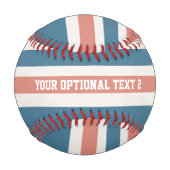 Stripes Muster benutzerdefiniertes Baseball (Rückseite)