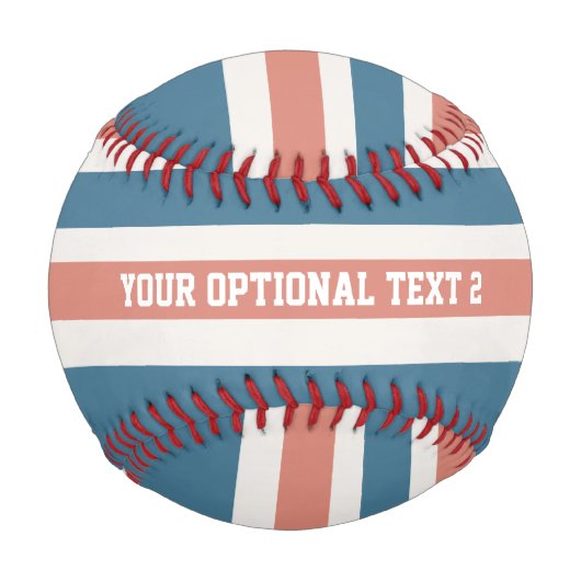 Stripes Muster benutzerdefiniertes Baseball (Rückseite)