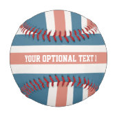 Stripes Muster benutzerdefiniertes Baseball (Vorderseite)