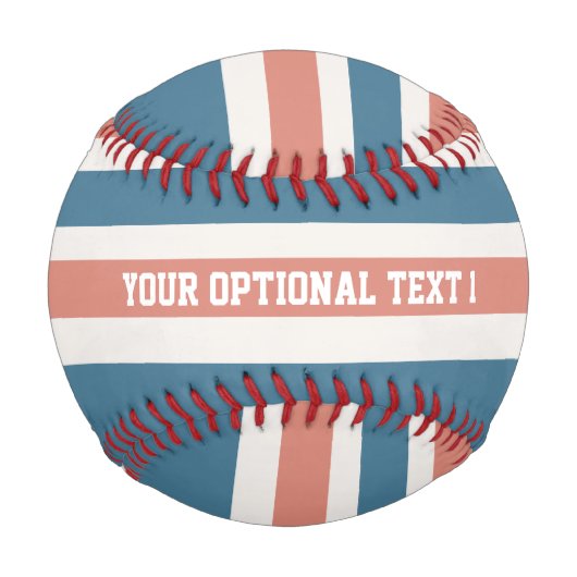 Stripes Muster benutzerdefiniertes Baseball (Vorderseite)