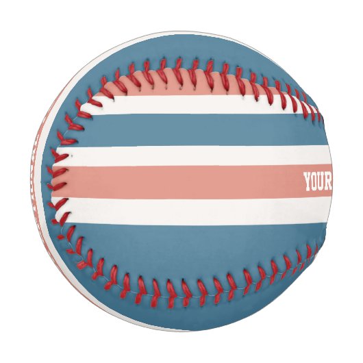 Stripes Muster benutzerdefiniertes Baseball (Vorderseite Links)