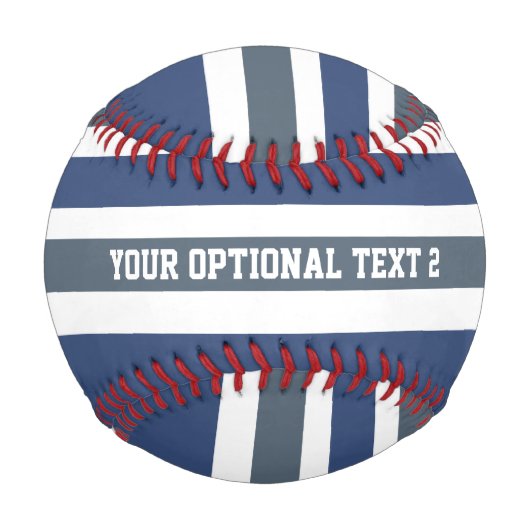 Stripes Muster benutzerdefiniertes Baseball (Rückseite)