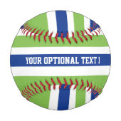 Stripes Muster benutzerdefiniertes Baseball (Vorderseite)