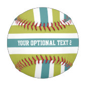 Stripes Muster benutzerdefiniertes Baseball (Rückseite)