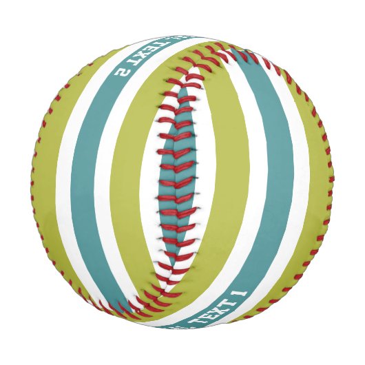 Stripes Muster benutzerdefiniertes Baseball (Schrägansicht)