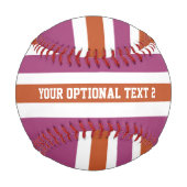 Stripes Muster benutzerdefiniertes Baseball (Rückseite)