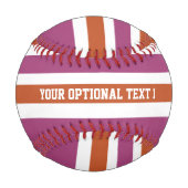 Stripes Muster benutzerdefiniertes Baseball (Vorderseite)