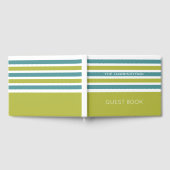 Stripes Muster benutzerdefiniertes TextGästebuch Gästebuch (Voll)