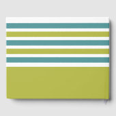 Stripes Muster benutzerdefiniertes TextGästebuch Gästebuch (Rückseite)