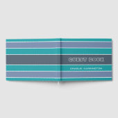 Stripes Muster benutzerdefiniertes TextGästebuch Gästebuch (Voll)