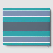 Stripes Muster benutzerdefiniertes TextGästebuch Gästebuch (Rückseite)