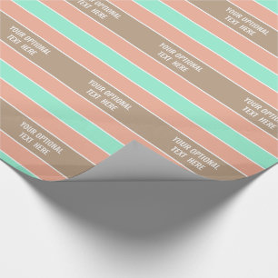 Stripes Muster benutzerdefiniertes Textumhüllungsp Geschenkpapier