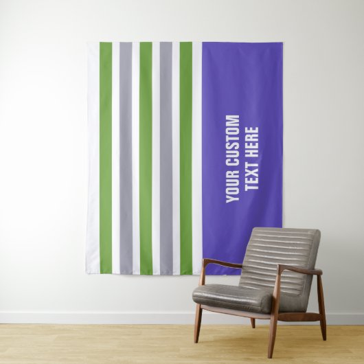 Stripes-Muster für benutzerdefinierte Texttapester Wandteppich (Beispiel)