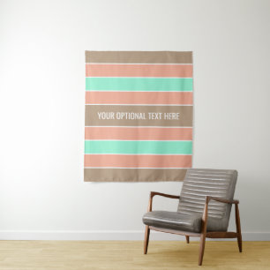 Stripes-Muster für benutzerdefinierte Texttapester Wandteppich