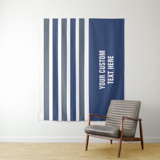 Stripes-Muster für benutzerdefinierte Texttapester Wandteppich (Beispiel)