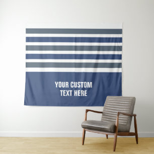 Stripes-Muster für benutzerdefinierte Texttapester Wandteppich