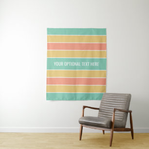 Stripes-Muster für benutzerdefinierte Texttapester Wandteppich