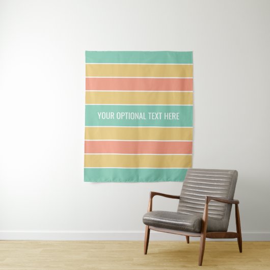Stripes-Muster für benutzerdefinierte Texttapester Wandteppich (Beispiel)