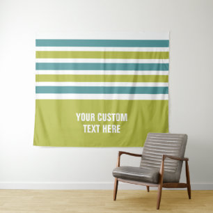 Stripes-Muster für benutzerdefinierte Texttapester Wandteppich