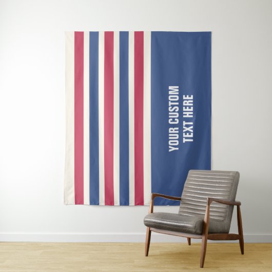 Stripes-Muster für benutzerdefinierte Texttapester Wandteppich (Beispiel)