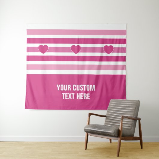 Stripes-Muster für benutzerdefinierte Texttapester Wandteppich (Beispiel (Horizontal))