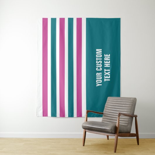 Stripes-Muster für benutzerdefinierte Texttapester Wandteppich (Beispiel)