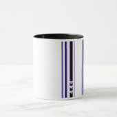 Stripes n-Herz-lila Tasse (Zentrum)