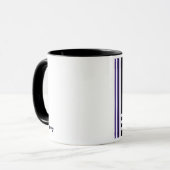Stripes n-Herz-lila Tasse (Vorderseite Links)