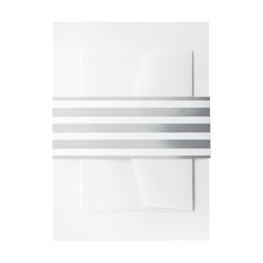 Stripes nautical wedding Einladung Einladungsbanderole (Vorderseite Beispiel)