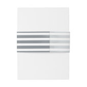 Stripes nautical wedding Einladung Einladungsbanderole (Rückseitenbeispiel)