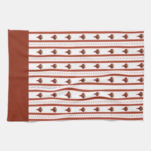 Stripes of Hearts Geschirrtuch (Horizontal)