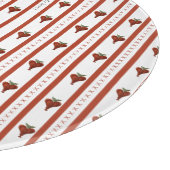 Stripes of Hearts Schneidebrett (Ecke)