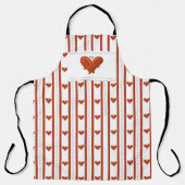 Stripes of Hearts Schürze (Vorderseite)