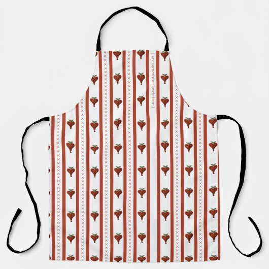 Stripes of Hearts Schürze (Vorderseite)