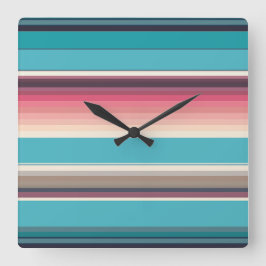 Stripes of the Horizon   Quadratische Wanduhr